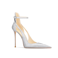 Cut Out Mid Heel Sandals - 8cm