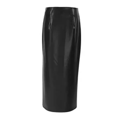Slip Leather Skirt