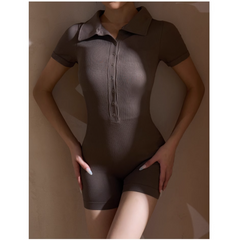 Yoga Pilates Short Sleeved Fitted Bodysuit Activew