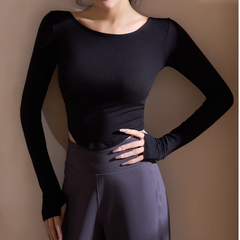 Yoga Pilates Back Cross Fitted Fitness Top