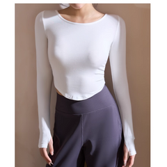 Yoga Pilates Back Cross Fitted Fitness Top