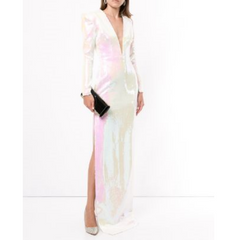 Sequinned Slip Evening Dress Gown