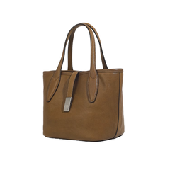 Metal Lock Oversized Tote Bag