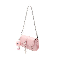 Buckled Studded Cross Body Bag