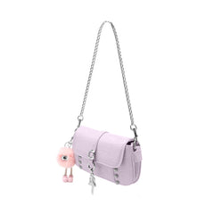 Buckled Studded Cross Body Bag