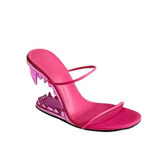 Sculptured Wedged Heel Sandals