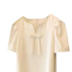 Bow Embellished Mini Dress