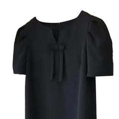 Bow Embellished Mini Dress