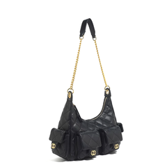 Quilted Pocket Cross Body Bag