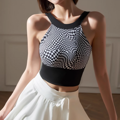 Yoga Pilates Printed Fitted Sports Bra