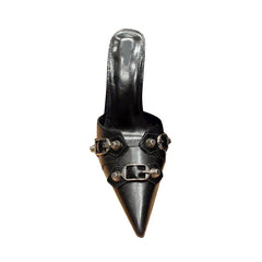 Studded Mules Sandals - 9cm