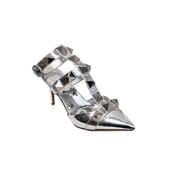 Studded Mid Heel Sandals