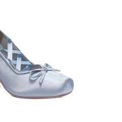 Lace Up Block Heel Pumps