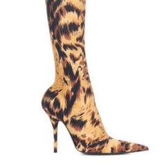 Super Pointed Toe Basic Over The Knee Sock Boots