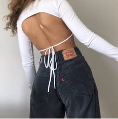 Backless Cropped Top