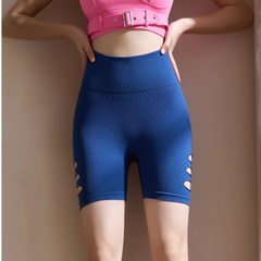 Yoga Pilates Cut Out Fitted Fitness Shorts