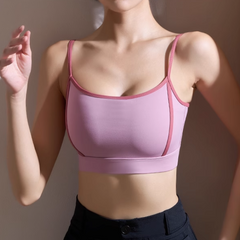 Yoga Pilates Bi-Color Fitted Sports Bra