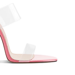 PVC Mules Sandals - 10cm