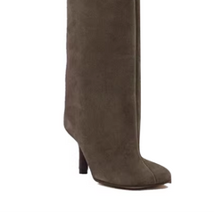 Suede Knee High Boots