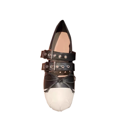 Bow And Buckled Ballet Shoes