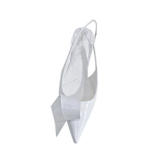 Leather Kitten Heel Sandals