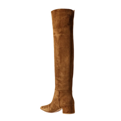 Block Heel Over The Knee Boots
