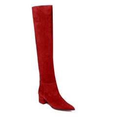 Block Heel Over The Knee Boots
