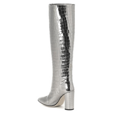 Patent Leather Knee High Boots