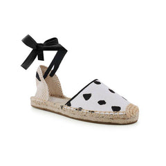 Lace Up Flat Sandals