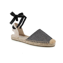 Lace Up Flat Sandals