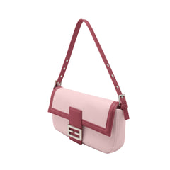 Metal Lock Bi-Color Cross Body Bag