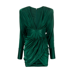 Deep V Evening Dress Gown