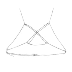 Diamante Cross Upper Body Chain