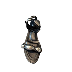 Metal Embellished Flat Sandals