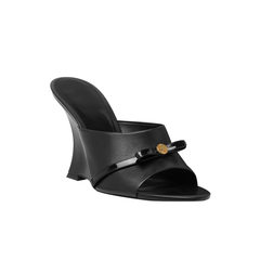 Wedged Heel Mules Sandals