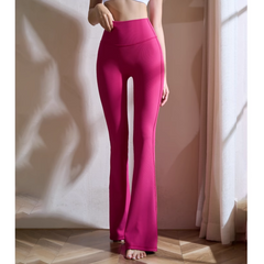 Yoga Pilates Flared Fitted Stretch Leggings