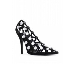 Diamante Cut Out High Heel Pumps