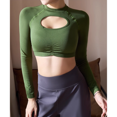 Yoga Pilates Backless Fitted Fitness Top