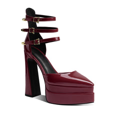 Block Heel Platform Sandals