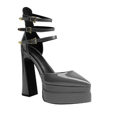 Block Heel Platform Sandals