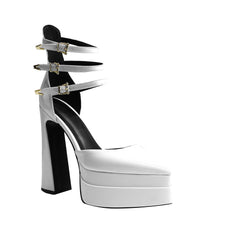 Block Heel Platform Sandals