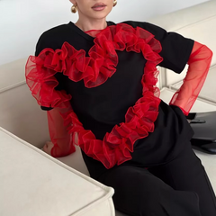 Ruffled Heart T-Shirt