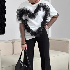 Ruffled Heart T-Shirt