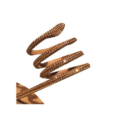 Diamante Ankle Wrap Mid Heel Sandals - 8cm