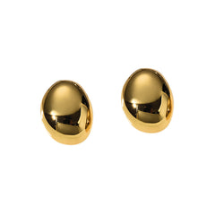 Basic Metal Ear Studs Earrings - Pair