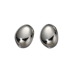 Basic Metal Ear Studs Earrings - Pair