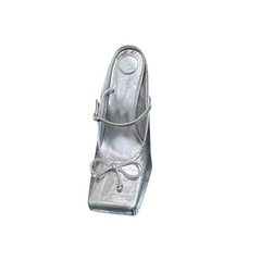 Bow High Heel Mules Pumps - 10cm