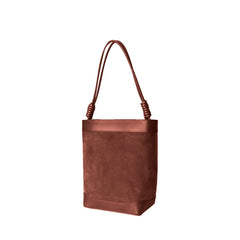 Leather And Suede Tote Bag