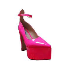Block Heel Platform Pumps