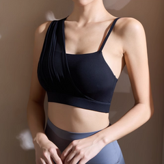 Yoga Pilates Mesh Spliced Fitted Sports Bra